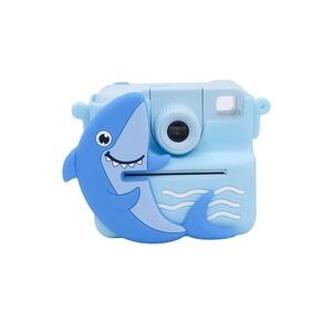 G-Kidz Instaprint‎ Camera Instant Thermal Print Camera Fun Shark Blue Gift NEW!